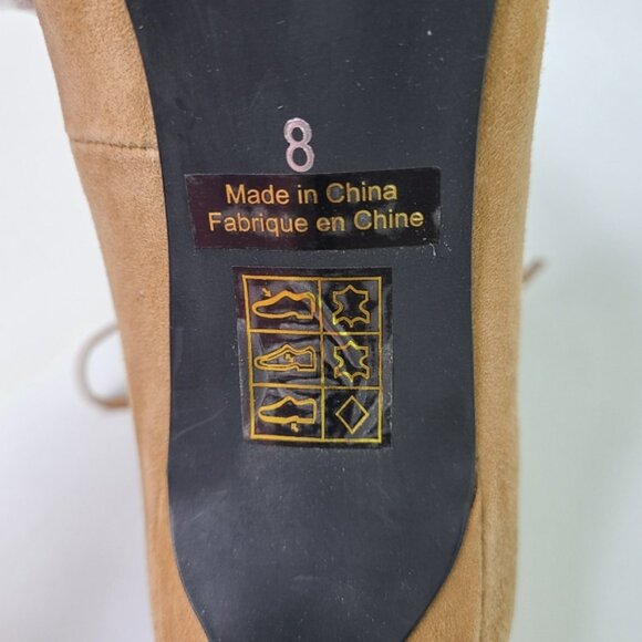 Jeffrey Campbell Camel Tan Brielle Tan Suede Lace-Up Heels - Picture 10 of 12